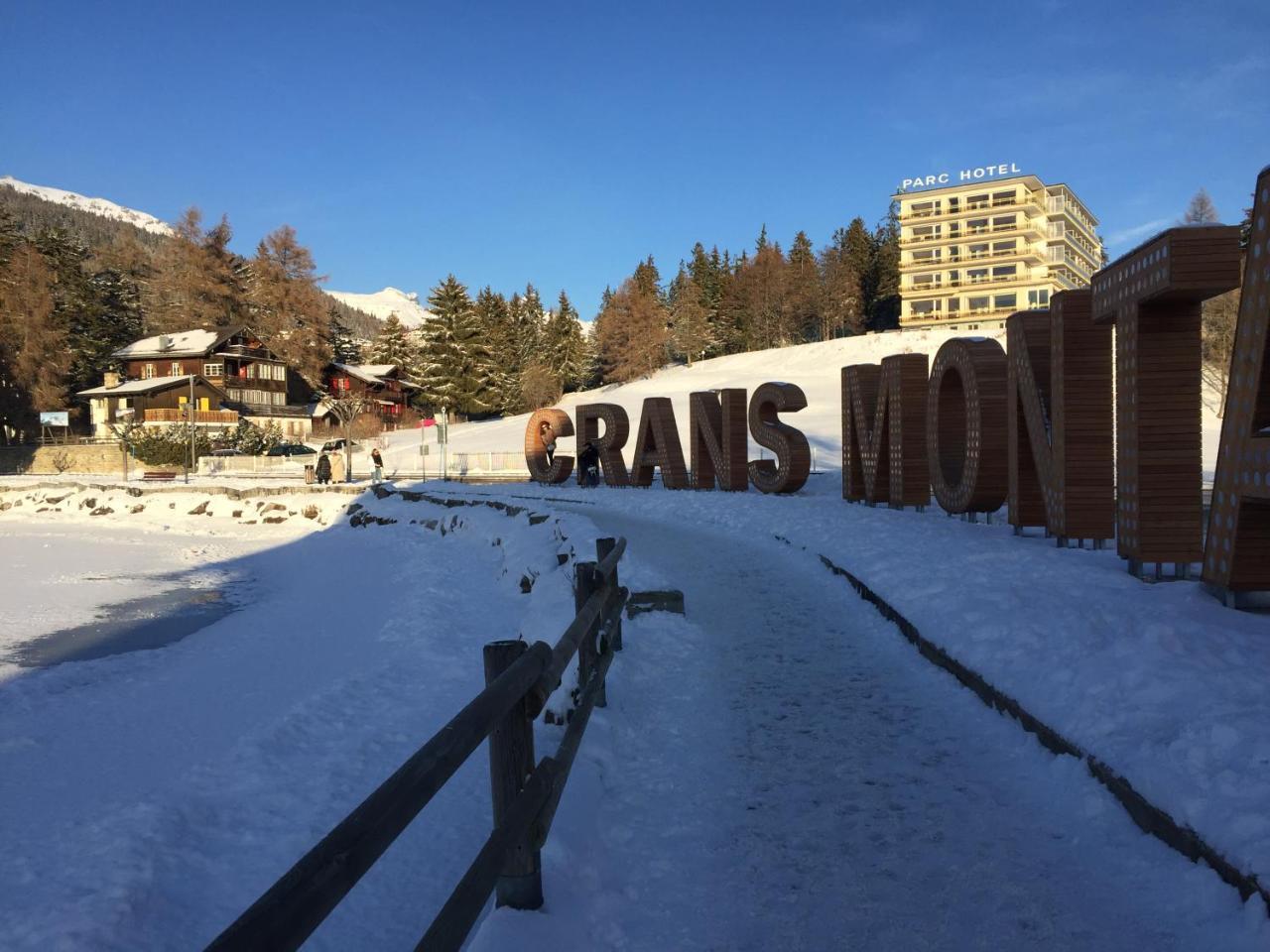 Plein Centre, Ski A Pied, Vue, Calme Crans-Montana Exterior foto